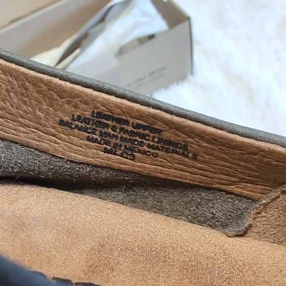 NWB Born Naya Grey Genuine Suede Leather Slip On Loafers - Picture 15 of 16